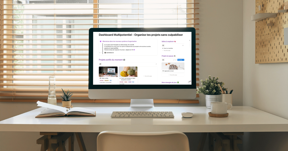 Dashboard Notion multipotentielle